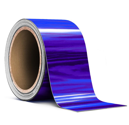 VViViD Holographic Blue Chrome Pinstripe Vinyl Tape Roll (2    x 25ft)